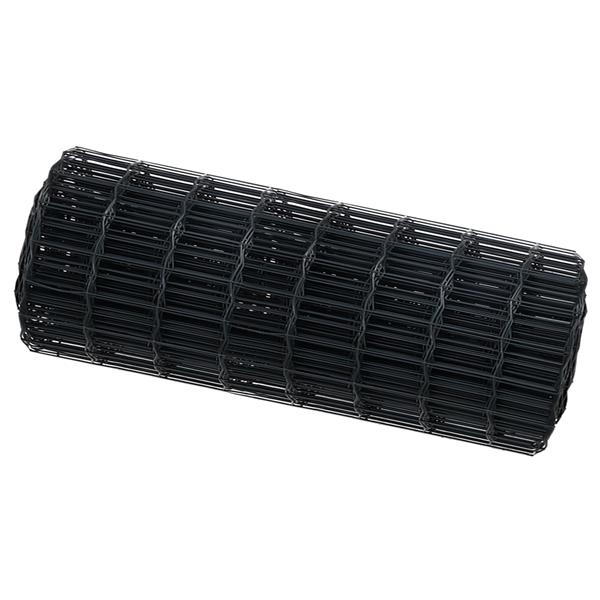 Grote foto vidaxl euro hek grijs 0.4 x 10 m pvc gecoat ijzer tuin en terras hekken en schuttingen