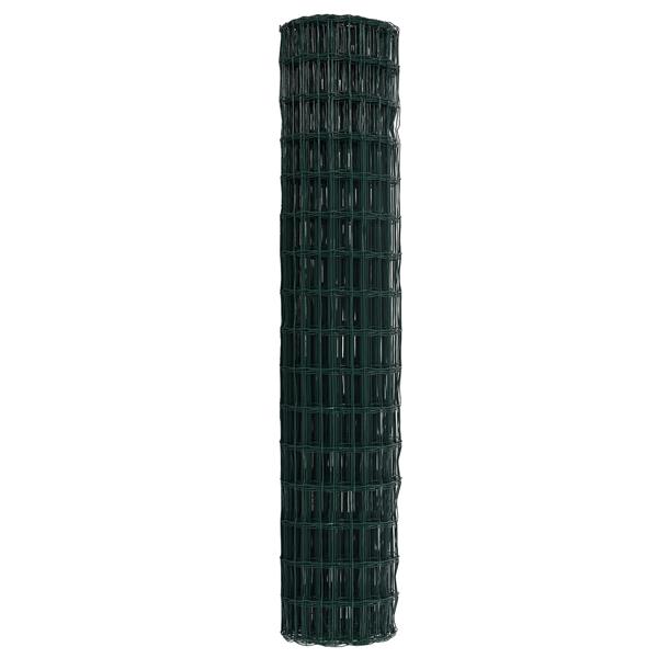 Grote foto vidaxl euro hek groen 1.6 x 10 m pvc gecoat ijzer tuin en terras hekken en schuttingen