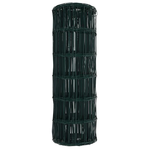 Grote foto vidaxl euro hek groen 0.6 x 25 m pvc gecoat ijzer tuin en terras hekken en schuttingen