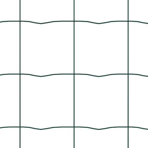 Grote foto vidaxl euro hek groen 0.6 x 25 m pvc gecoat ijzer tuin en terras hekken en schuttingen