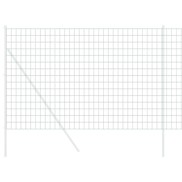 Grote foto vidaxl euro hek groen 1.5 x 10 m pvc gecoat ijzer tuin en terras hekken en schuttingen