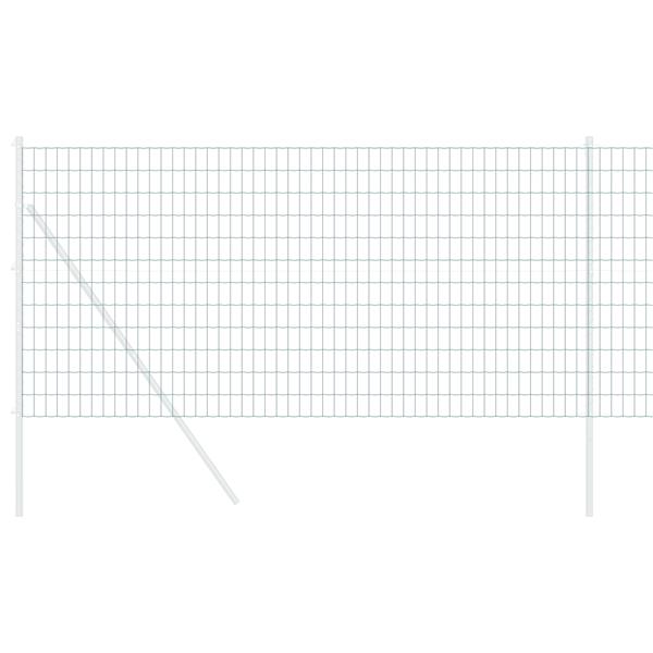 Grote foto vidaxl euro hek groen 0.4 x 10 m pvc gecoat ijzer tuin en terras hekken en schuttingen