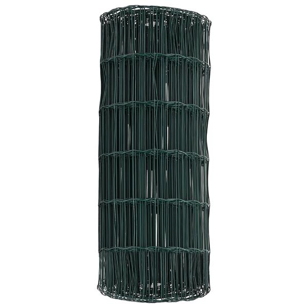 Grote foto vidaxl euro hek groen 0.4 x 10 m pvc gecoat ijzer tuin en terras hekken en schuttingen