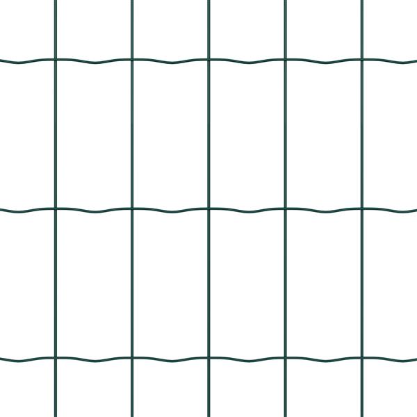Grote foto vidaxl euro hek groen 0.4 x 10 m pvc gecoat ijzer tuin en terras hekken en schuttingen