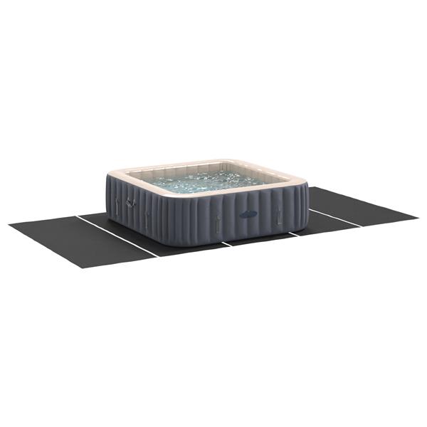 Grote foto vidaxl zwembad grondzeil zwart 550 x 280 cm polyester geotextiel tuin en terras zwembaden toebehoren