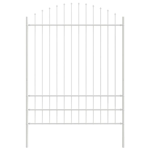 Grote foto vidaxl tuin hek wit 170 x 200 cm tuin en terras hekken en schuttingen