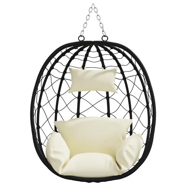 Grote foto vidaxl hangende ei stoel cr mewit 91.5 x 60 x 110 cm poly rattan tuin en terras tuinmeubelen
