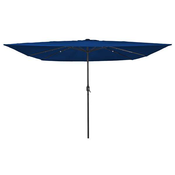 Grote foto vidaxl tuinparasol blauw en zwart 295 x 295 x 245 cm tuin en terras overige tuin en terras