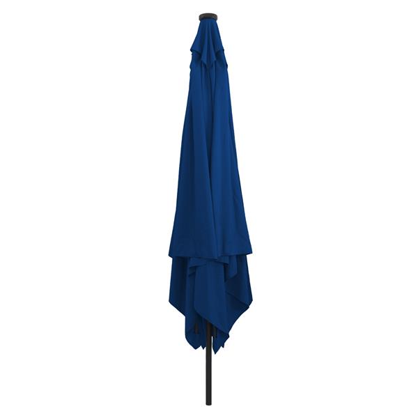 Grote foto vidaxl tuinparasol blauw en zwart 295 x 295 x 245 cm tuin en terras overige tuin en terras