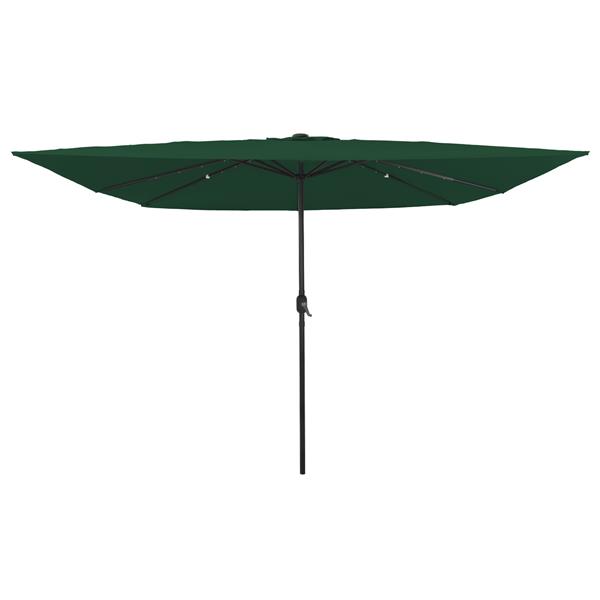 Grote foto vidaxl tuinparasol groen en zwart 295 x 295 x 245 cm tuin en terras overige tuin en terras