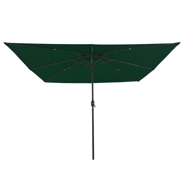 Grote foto vidaxl tuinparasol groen en zwart 295 x 295 x 245 cm tuin en terras overige tuin en terras