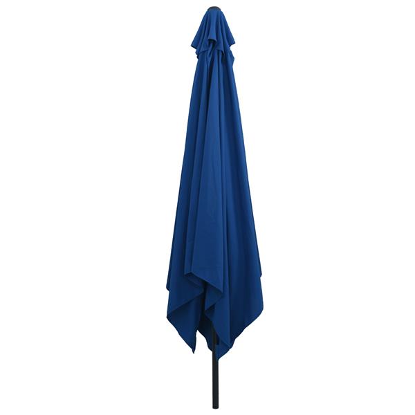 Grote foto vidaxl tuinparasol blauw en zwart 295 x 295 x 245 cm tuin en terras overige tuin en terras