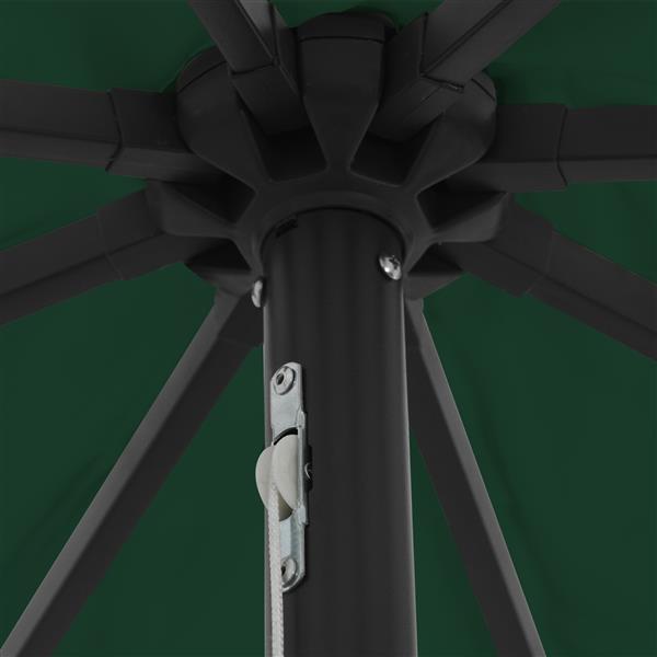 Grote foto vidaxl tuinparasol groen 395 x 395 x 245 cm polyester tuin en terras overige tuin en terras