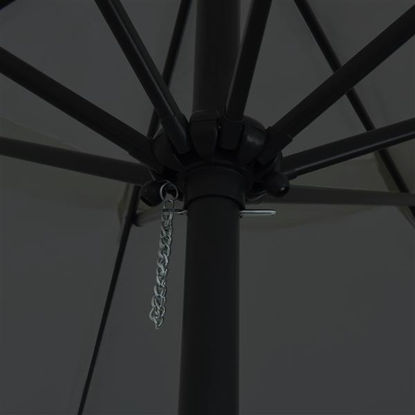 Grote foto vidaxl tuinparasol antraciet en zwart 395 x 395 x 245 cm tuin en terras overige tuin en terras
