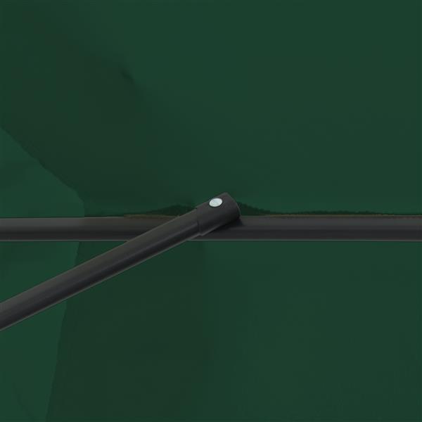 Grote foto vidaxl tuinparasol groen en zwart 395 x 395 x 245 cm tuin en terras overige tuin en terras