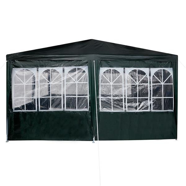 Grote foto vidaxl partytent groen en wit 800 x 400 x 266 cm polyester en staal tuin en terras overige tuin en terras