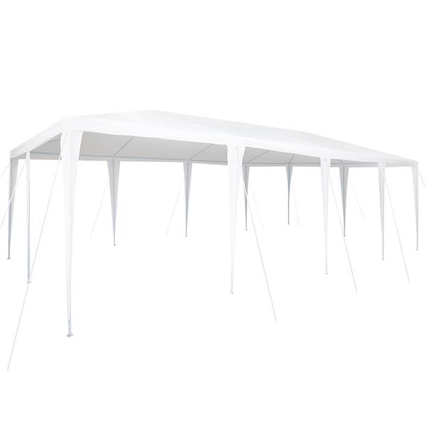 Grote foto vidaxl partytent wit 800 x 400 x 266 cm polyester en staal tuin en terras overige tuin en terras