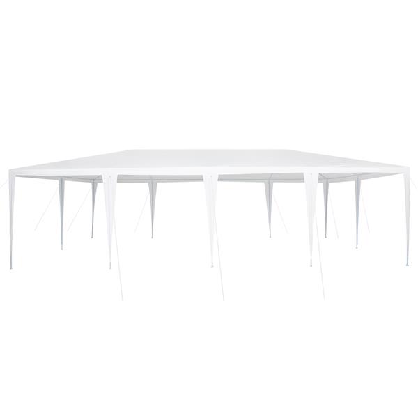 Grote foto vidaxl partytent wit 800 x 400 x 266 cm polyester en staal tuin en terras overige tuin en terras