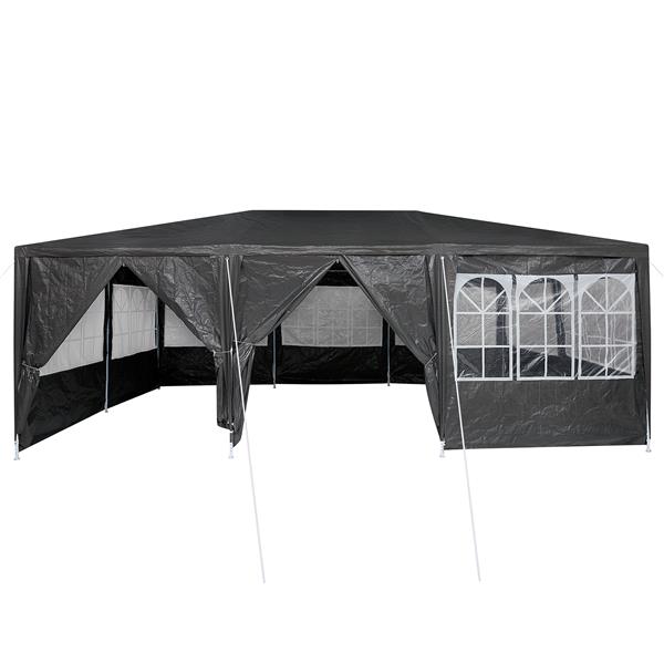 Grote foto vidaxl partytent antraciet en wit 600 x 400 x 266 cm tuin en terras overige tuin en terras
