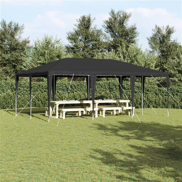 Grote foto vidaxl partytent antraciet en wit 600 x 400 x 266 cm tuin en terras overige tuin en terras