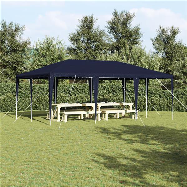Grote foto vidaxl partytent blauw 600 x 400 x 266 cm polyethyleen en staal tuin en terras overige tuin en terras