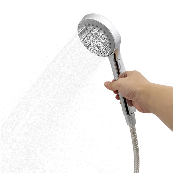 Grote foto vidaxl buitenzonne douche zwart 217 cm pvc en aluminium tuin en terras zwembaden toebehoren