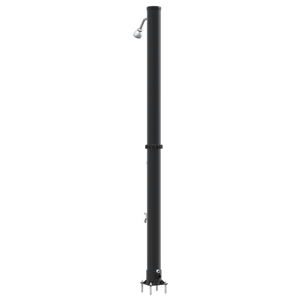 Grote foto vidaxl buitenzonne douche zwart 217 cm pvc en aluminium tuin en terras zwembaden toebehoren