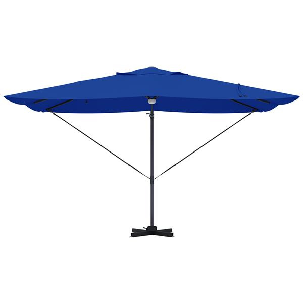 Grote foto vidaxl cantilever roma parasol blauw en zwart 352 x 251 x 265 cm tuin en terras overige tuin en terras