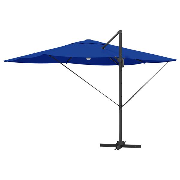 Grote foto vidaxl cantilever roma parasol blauw en zwart 352 x 251 x 265 cm tuin en terras overige tuin en terras