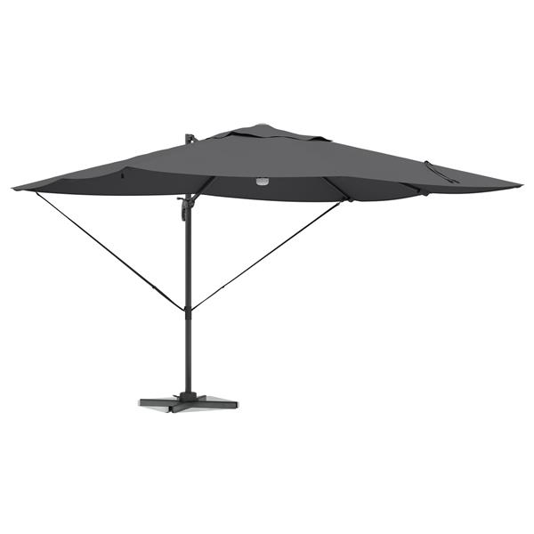 Grote foto vidaxl cantilever roma parasol antraciet en zwart 352 x 251 x 265 cm tuin en terras overige tuin en terras