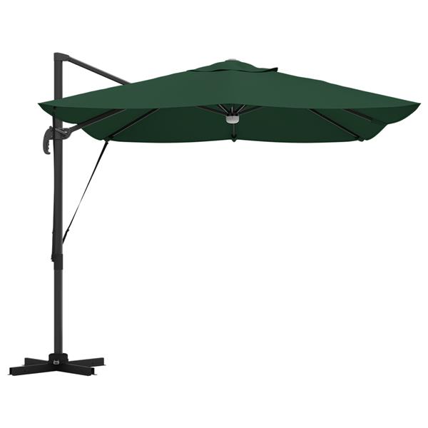 Grote foto vidaxl cantilever roma parasol groen en zwart 352 x 251 x 265 cm tuin en terras overige tuin en terras
