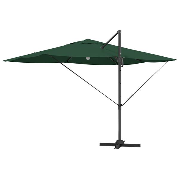Grote foto vidaxl cantilever roma parasol groen en zwart 352 x 251 x 265 cm tuin en terras overige tuin en terras