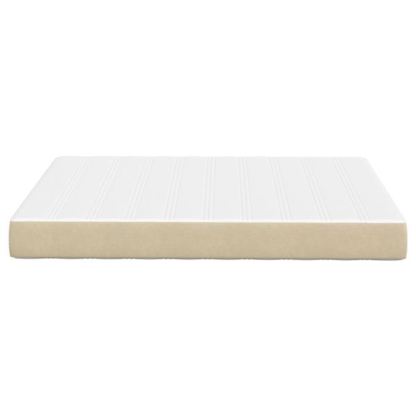 Grote foto vidaxl bedmatras met matras groen 160 x 200 cm stof antiek en kunst stoelen en banken