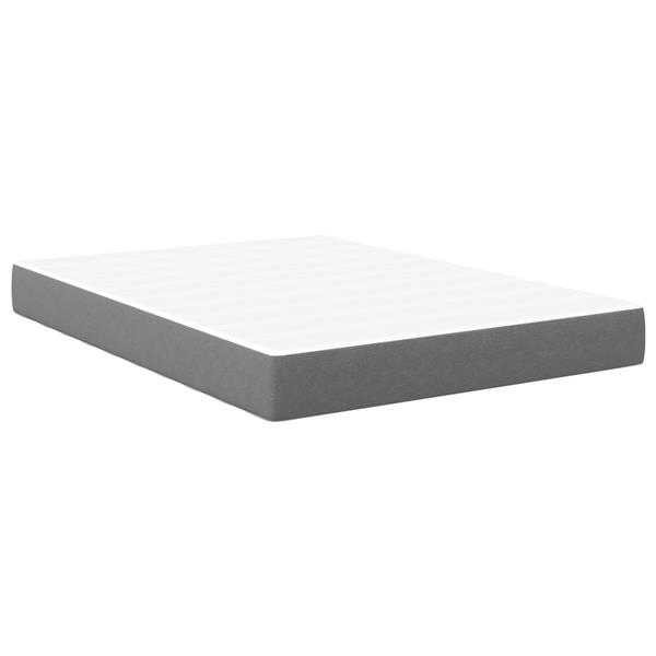 Grote foto vidaxl bedmatras met matras lichtgrijs 160 x 200 cm stof antiek en kunst stoelen en banken