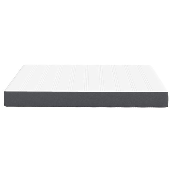 Grote foto vidaxl bedmatras met matras grijs 140 x 200 cm stof antiek en kunst stoelen en banken