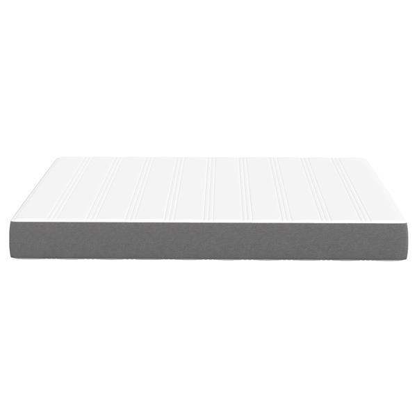 Grote foto vidaxl bedmatras met matras lichtgrijs 140 x 190 cm stof antiek en kunst stoelen en banken