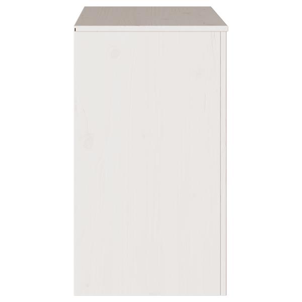 Grote foto vidaxl dressoir drammen wit 79 x 43 x 75.5 cm massief grenenhout huis en inrichting overige