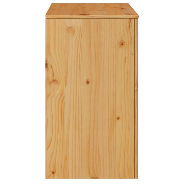 Grote foto vidaxl dressoir drammen bruin 79 x 43 x 75.5 cm massief grenenhout huis en inrichting overige