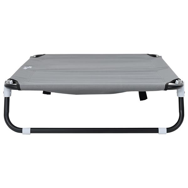 Grote foto vidaxl hondenbed lichtgrijs 105 x 65 x 18 cm oxford stof en staal dieren en toebehoren toebehoren