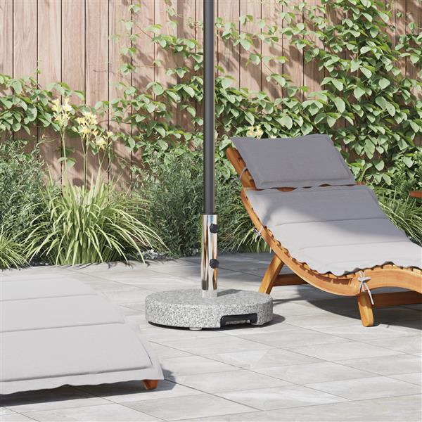 Grote foto vidaxl parasolvoet grijs 45 x 45 x 37.5 cm graniet tuin en terras overige tuin en terras