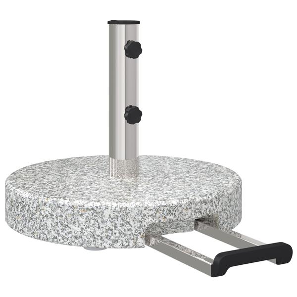 Grote foto vidaxl parasolvoet grijs 45 x 45 x 37.5 cm graniet tuin en terras overige tuin en terras