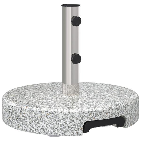 Grote foto vidaxl parasolvoet grijs 45 x 45 x 37.5 cm graniet tuin en terras overige tuin en terras