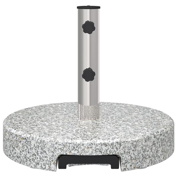 Grote foto vidaxl parasolvoet grijs 45 x 45 x 37.5 cm graniet tuin en terras overige tuin en terras