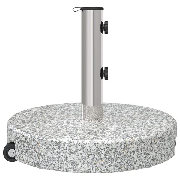 Grote foto vidaxl parasolvoet grijs 45 x 45 x 37.5 cm graniet tuin en terras overige tuin en terras