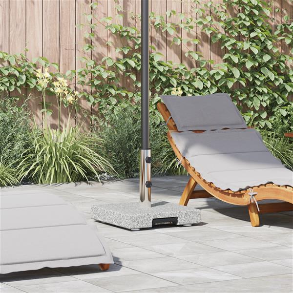 Grote foto vidaxl parasolvoet grijs 41 x 41 x 37 cm graniet tuin en terras overige tuin en terras