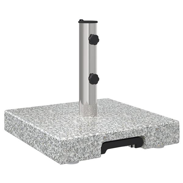 Grote foto vidaxl parasolvoet grijs 41 x 41 x 37 cm graniet tuin en terras overige tuin en terras