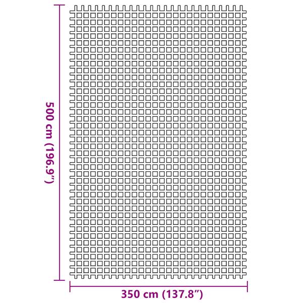 Grote foto vidaxl tenttapijt groen 500 350 cm polyester caravans en kamperen tenten