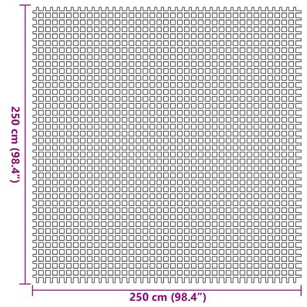 Grote foto vidaxl tenttapijt groen 250 x 250 cm polyester caravans en kamperen tenten