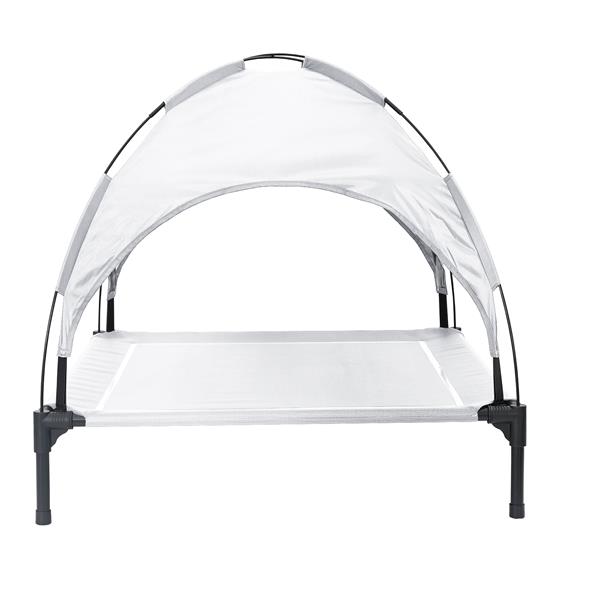 Grote foto vidaxl hondenbed zilvergrijs l staal dieren en toebehoren toebehoren