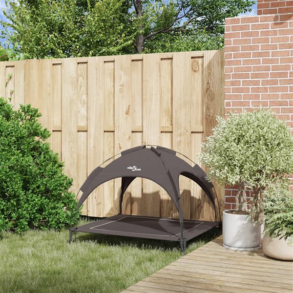 Grote foto vidaxl hondenbed bruin xl staal dieren en toebehoren toebehoren